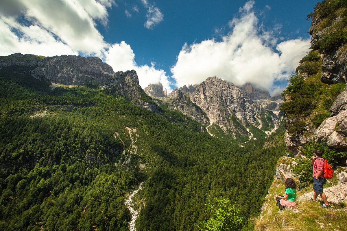 Escursioni estive in montagna, trekking vicino Trento Paganella