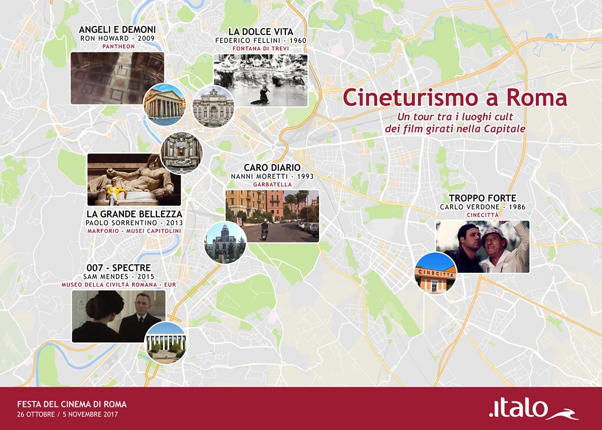 Film ambientati a Roma cineturismo Festa del Cinema 2017