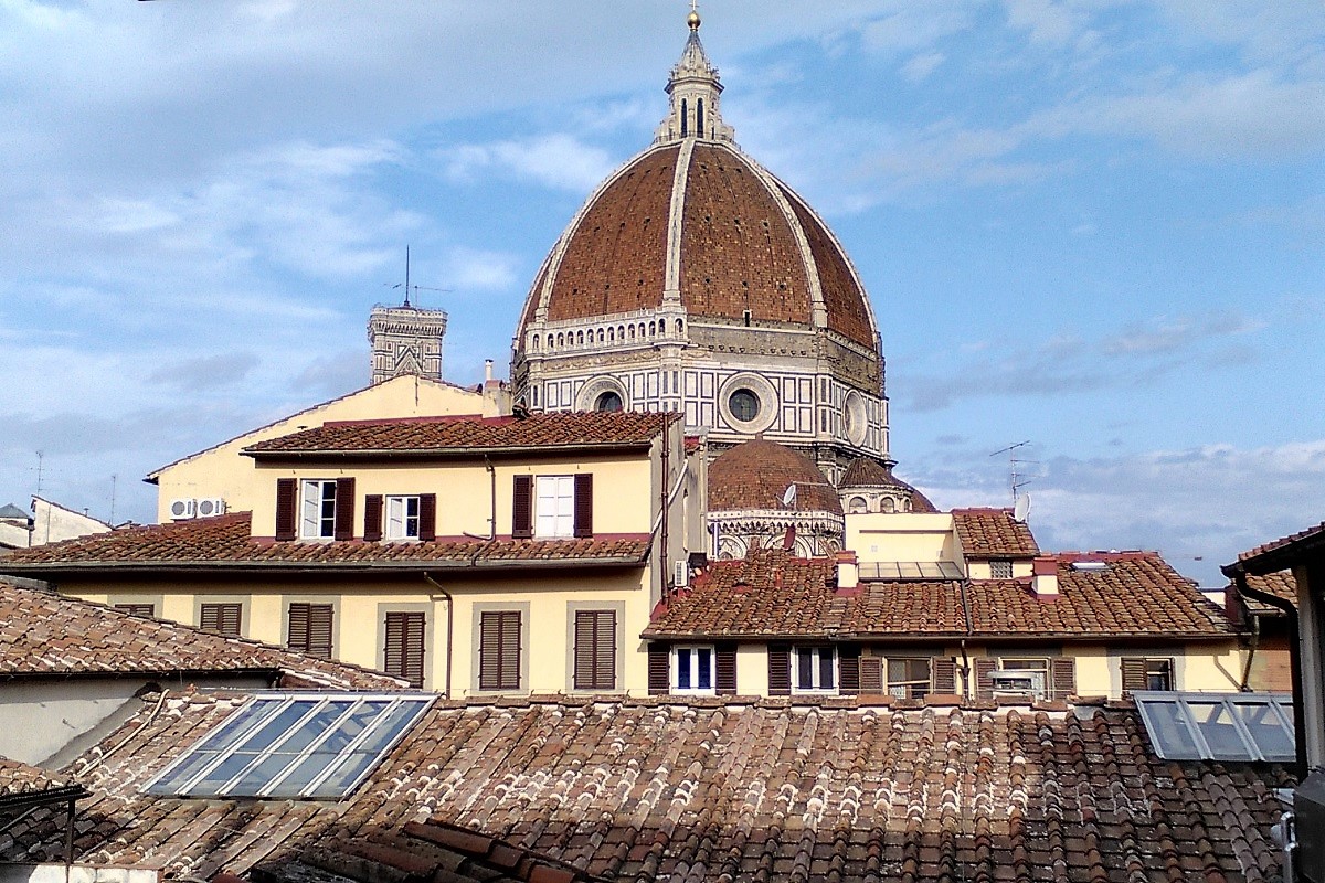 firenze dall'alto panorama dalla biblioteca delle oblate