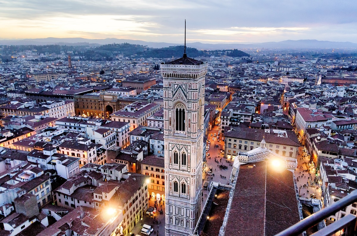 firenze dall'alto panorama dalla cupola di santa maria del fiore