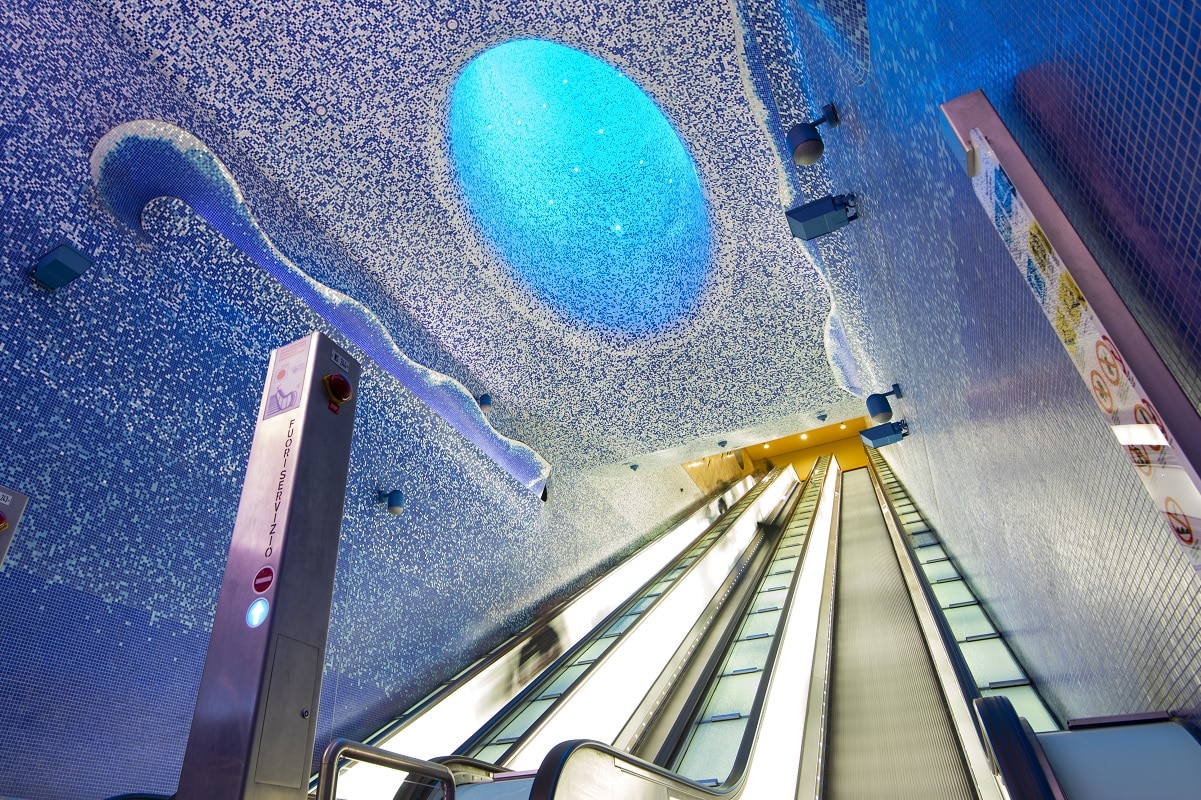 naples metro art stations