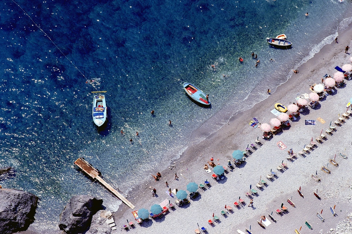 Positano mare spiagge da sogno in Costiera Amalfitana - spiaggia