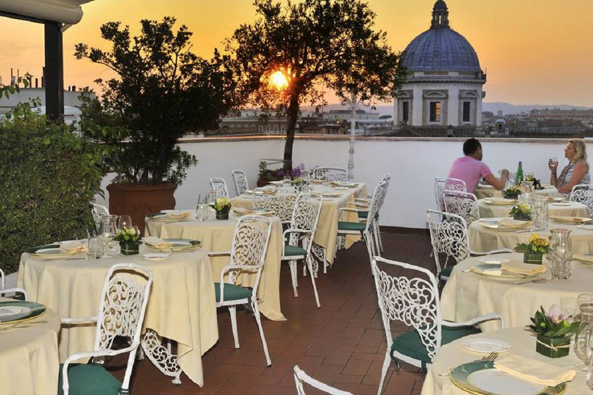 Ristoranti con terrazza a Roma - la terrazza dei papi2