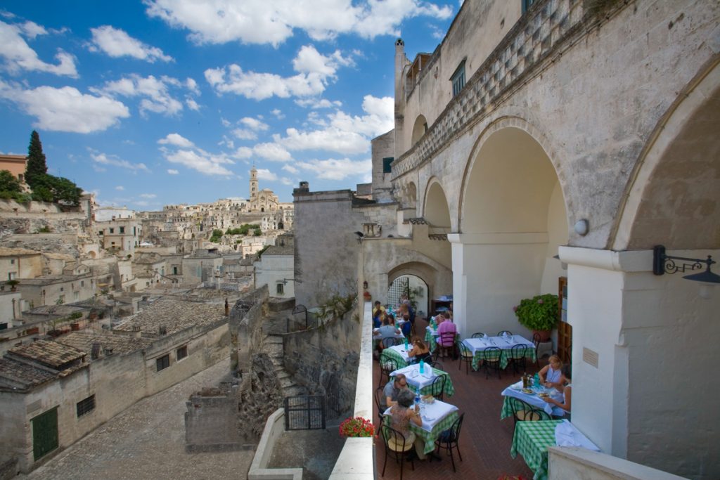Trattorie a Matera . Il Terrazzino Terrazza - Panorama Diurno