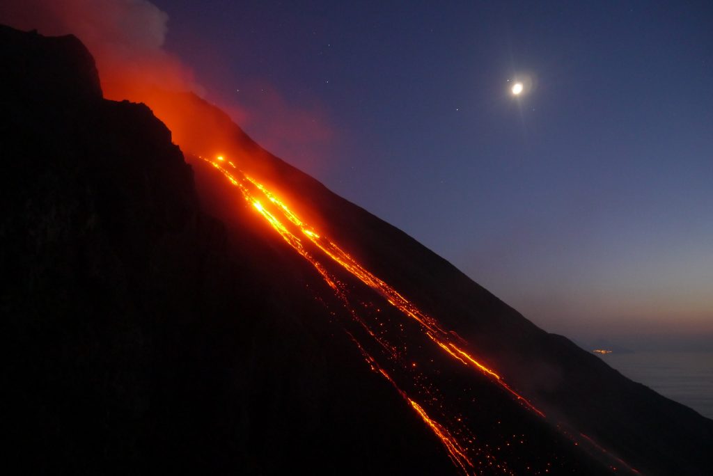 Lava flow on Stromboli