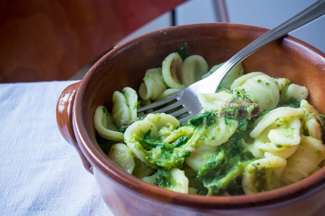 Piatto di orecchiette alle cime di rapa