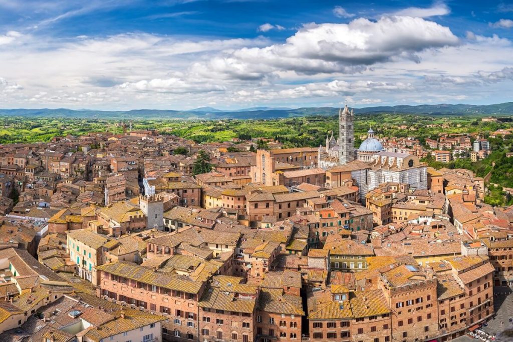 Vista di Siena dall'alto