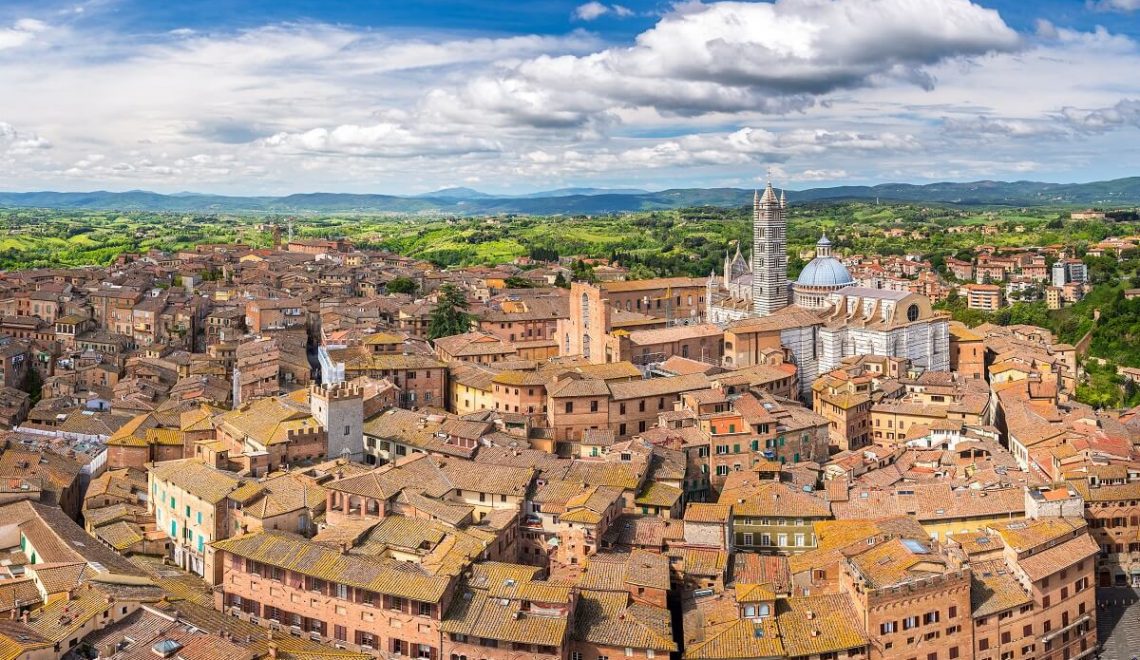 Vista di Siena dall'alto