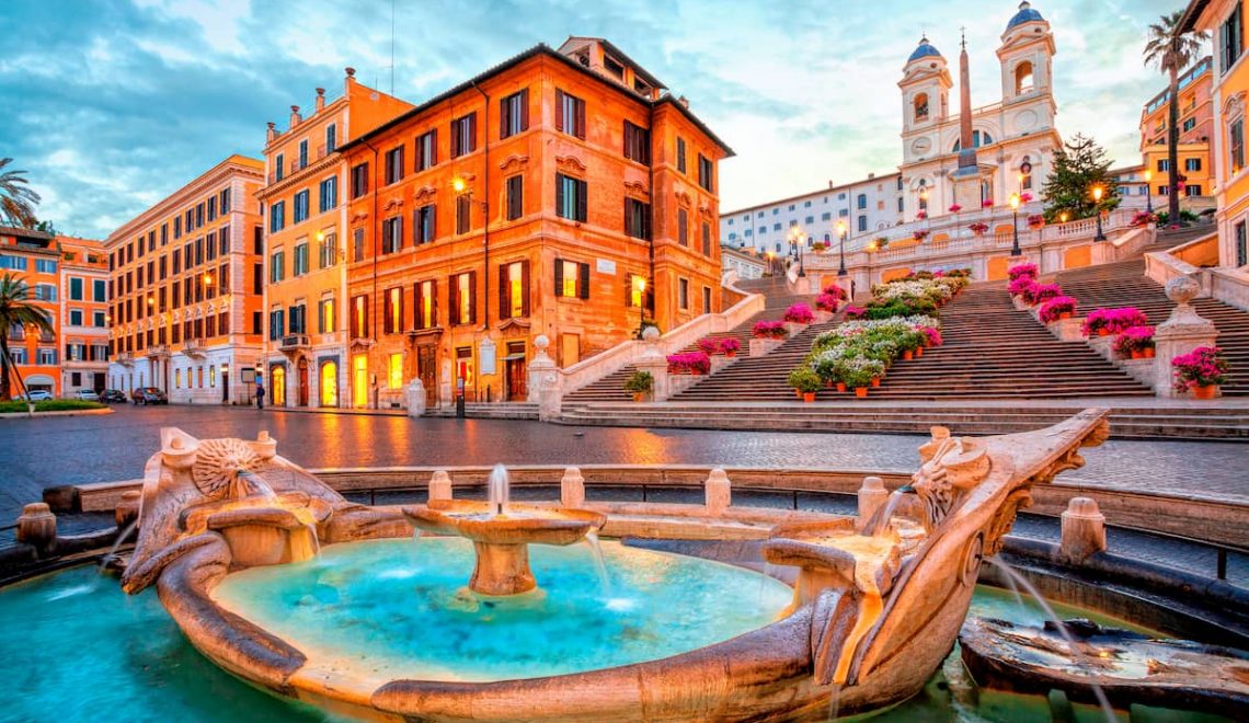 the Spanish Steps