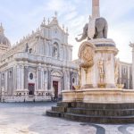 piazza del duomo e fontana dell'elefante