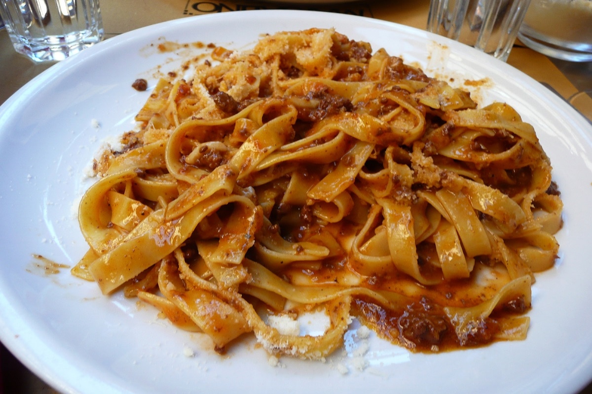 Tagliatelle alla bolognese