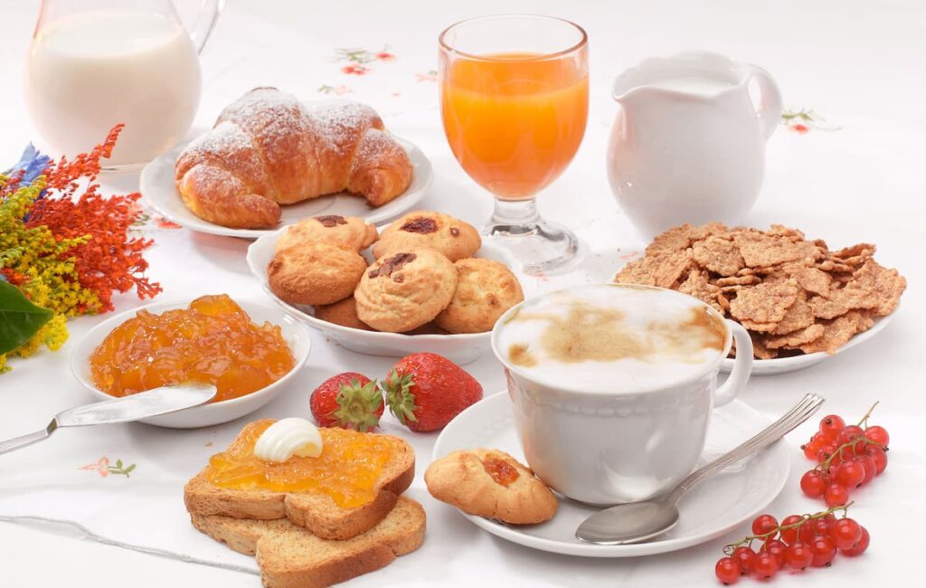 the traditional Italian breakfast, or 'colazione'