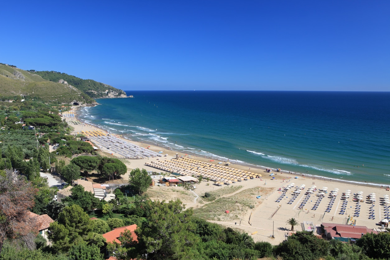 Beach south side , Sperlonga Lazio Italy