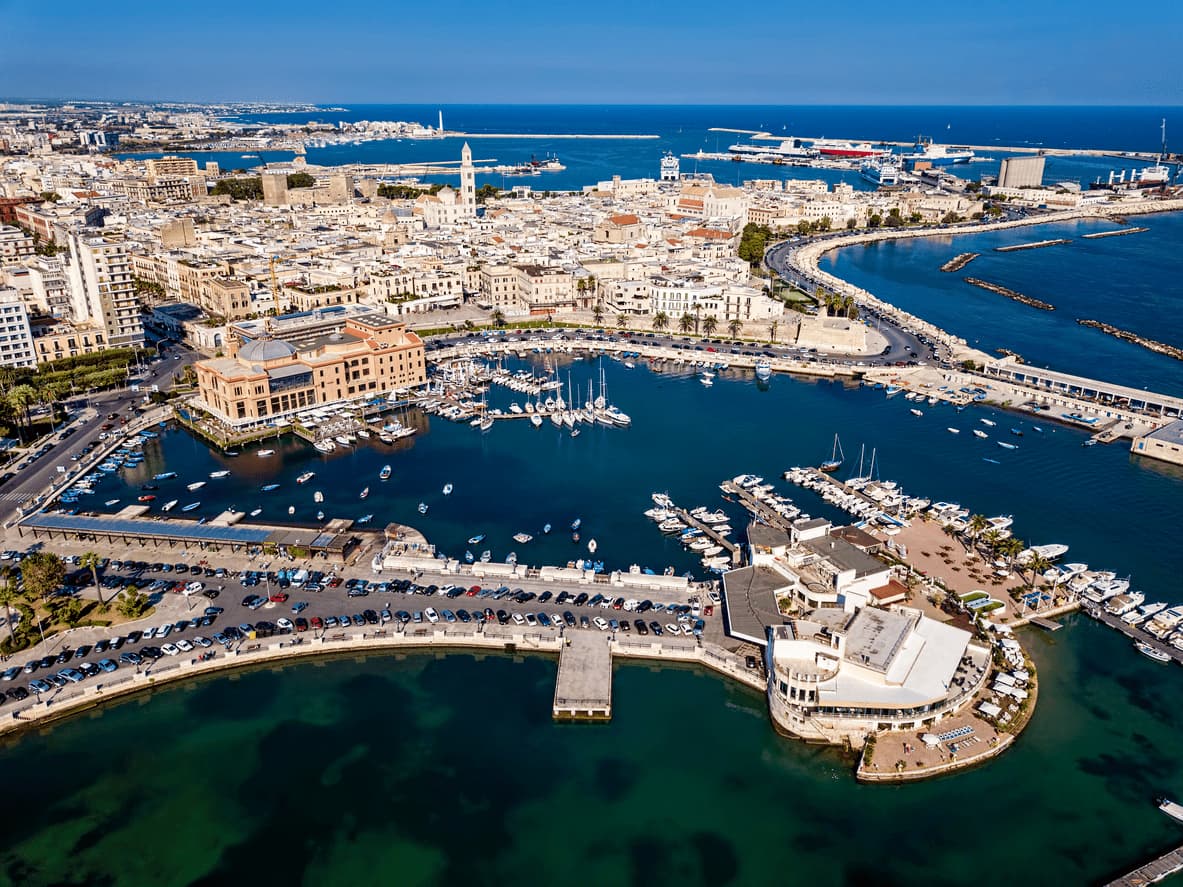 Vista di Bari dall'alto