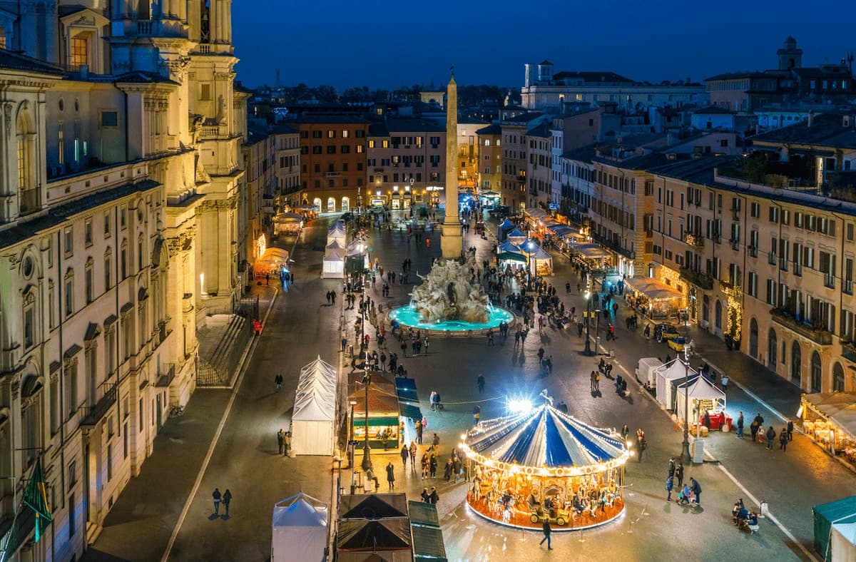 christmas piazza navona rome