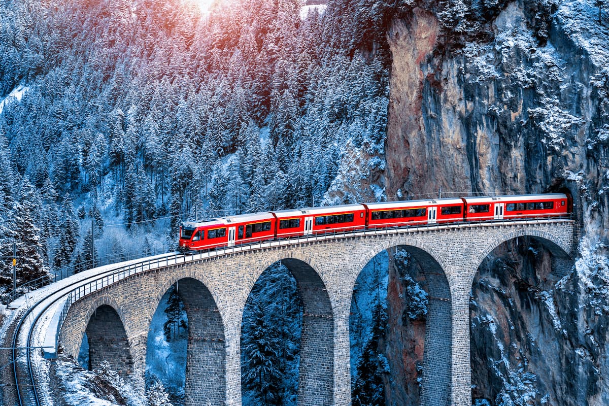 Il treno rosso del bernina