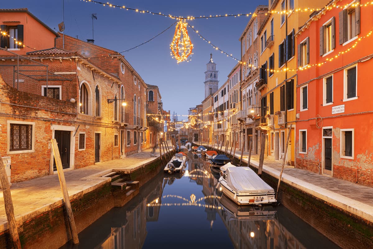 Christmas in Venice on the Canals
