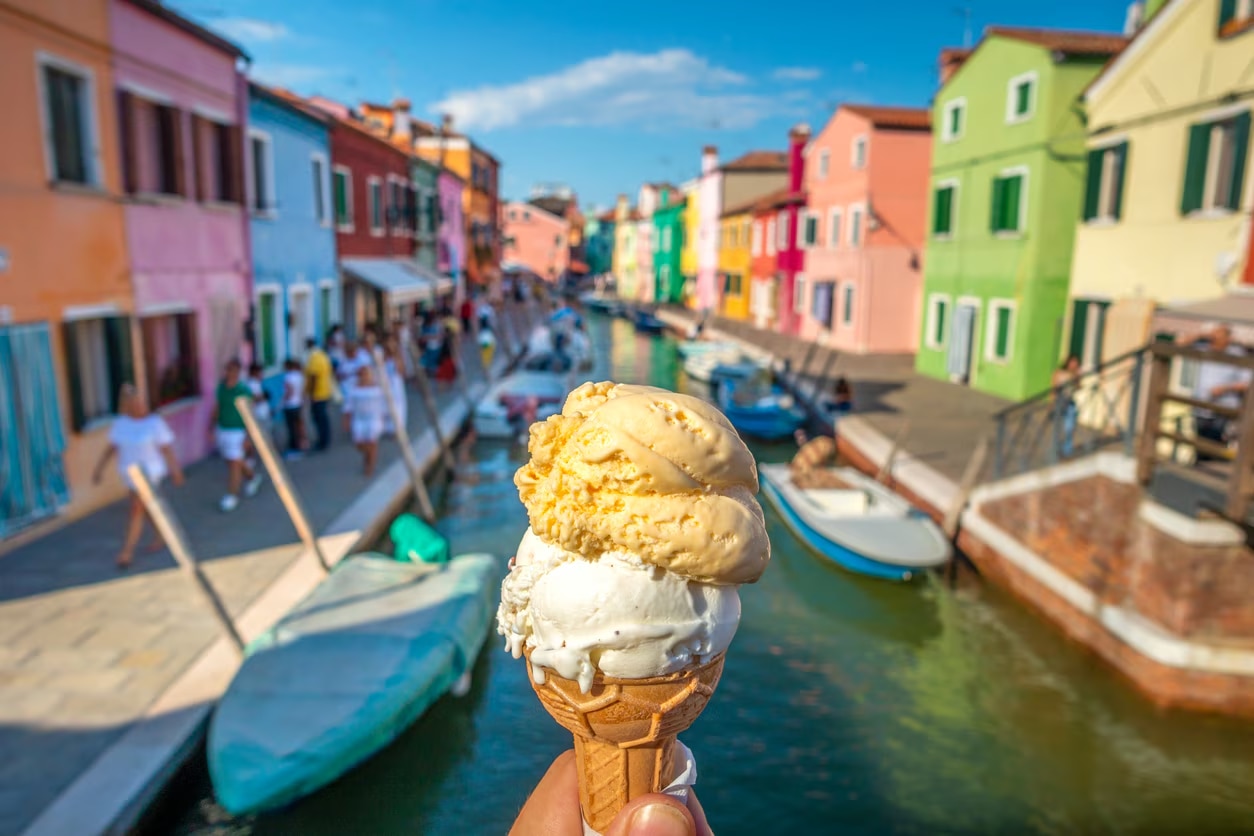 Cosa mangiare a Burano: gelato